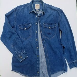 hugo boss denim shirt